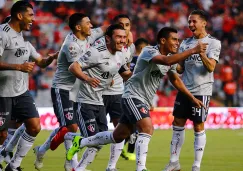 Jugadores de Atlas festejando un gol ante Querétaro 