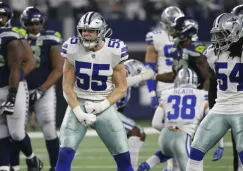 Jugadores de los Cowboys festejan una jugada contra Seattle