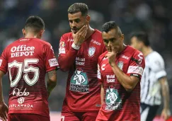 Jugadores de Pachuca después de caer contra Monterrey