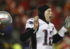 Tom Brady festeja el triunfo de los Patriots ante los Chiefs