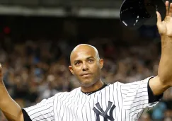 Mariano Rivera en su último partido con Yankees