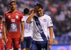 Matías Alustiza se lamenta en partido contra Pachuca