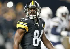 Antonio Brown durante un partido de los Steelers