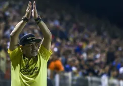 Diego Maradona durante un partido de Dorados