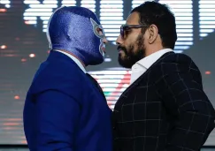 Dr. Wagner Jr. y Blue Demon Jr. en un frente a frente