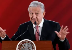 López Obrador durante una conferencia matutina 