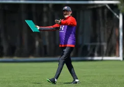 La Volpe, durante un entrenamiento con Toluca