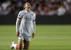 Isaac Brizuela se lamenta durante el partido ante Gallos