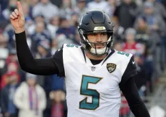 Blake Bortles durante un partido con los Jaguars