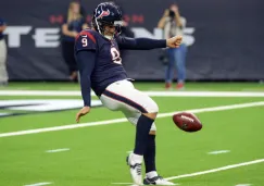 Shane Lechler durante un juego con los Texans