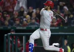 Bryce Harper durante un partido de los Phillies