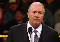 Bret Hart durante su inducción al Hall of Fame