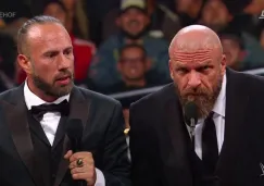 Triple H (der) y X-Pac (izq) durante la ceremonia de Hall of Fame