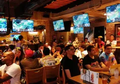 El restaurante lució repleto para la 'viewing party' de Infinity