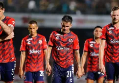 Jugadores de Veracruz después de una derrota