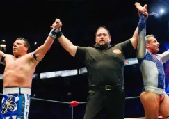 Último Guerrero y Volador Jr. festejan el triunfo