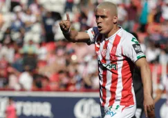 Brian Fernández durante un partido contra Pachuca