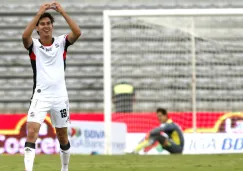 Mauro Lainez celebra un gol ante Morelia 