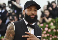 Odell Beckham Jr durante la alfombra del Met Gala