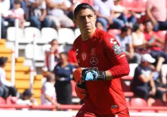 Hugo González en un partido del Necaxa