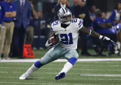 Ezekiel Elliott durante un juego de los Cowboys