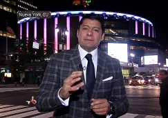 Aguilar siempre acude a las peleas importantes con el equipo de Box de TV Azteca Deportes