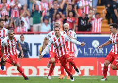 Así festejaron los jugadores del Necaxa el gol contra Rayados 