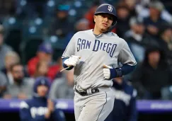 Manny Machado en un partido con los Padres