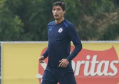 Jordan Silva, durante un entrenamiento con Cruz Azul 