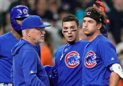 Jugadores de Cubs consuelan a Albert Almora Jr.