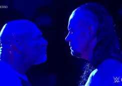 Momento en que Goldberg y Undertaker se encuentran en el ring