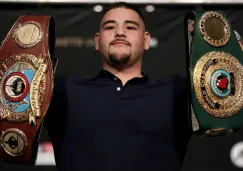 Andy Ruiz durante la presentación de la pelea vs Anthony Joshua