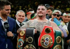 Andy Ruiz Jr. presume títulos tras derrotar a Anthony Joshua