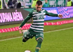 Fernando Gorriarán durante un partido con el Ferencváros 