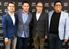 Los dirigentes de Eliot Media y de la Femes, en la presentación de la nueva alianza