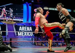 Momento del foul de Último Guerrero a Ciber