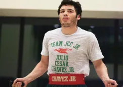 Julio César Chávez Jr., durante un entrenamiento