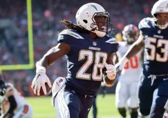 Melvin Gordon en un partido con los Chargers