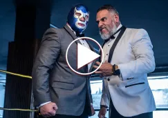 Dr. Wagner Jr. y Blue Demon Jr. en cara a cara