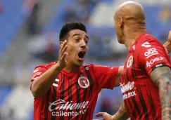 Washington Camacho festeja anotación contra Puebla