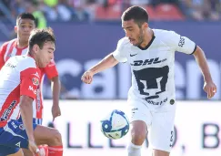 Juan Pablo Vigón en el partido contra Atlético San Luis 