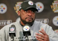 Mike Tomlin en conferencia de prensa