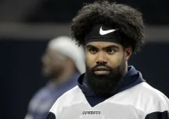 Ezekiel Elliott, en un entrenamiento de Dallas