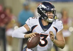 Drew Lock durante el juego del Salón de la Fama 