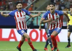 Pulido festeja anotación contra Atlético San Luis