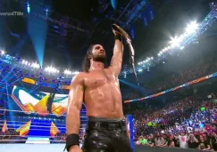 Seth Rollins levanta el título Universal en SummerSlam 2019