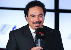 Hugo Sánchez, durante un evento