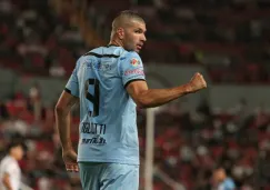 Emmanuel Gigliotti festeja empate contra Necaxa