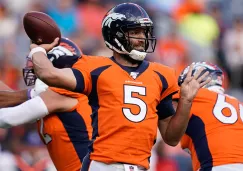 Joe Flacco, durante juego de la pretemporada