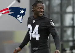 Antonio Brown con el uniforme de los Raiders